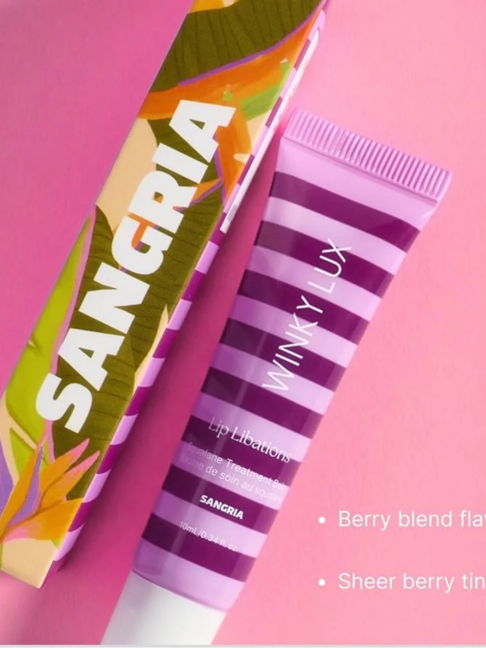 Winky Lux Lip Libations Gloss in Sangria - NEW